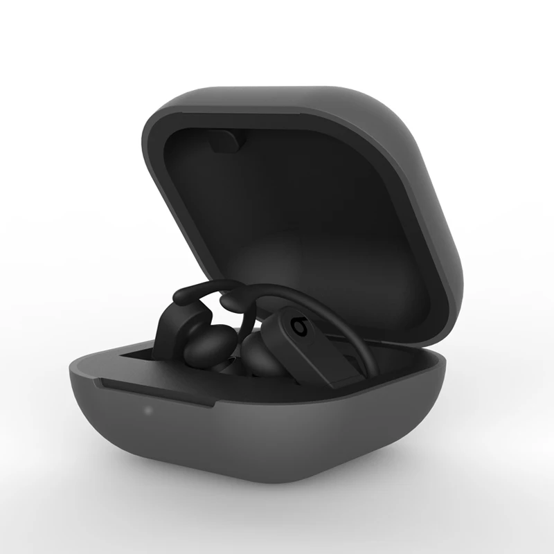 Чехол для Apple Beats Powerbeats Pro, Bluetooth, чехол для наушников, защитный чехол для Beats Powerbeats Pro, Силиконовый ТПУ чехол для наушников - Цвет: Серый