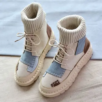 

Platform Boots For Women Ankle Boots Woman 2020 Female Shoes Women's Sneakers Winter Retro Femme Chaussure Casual Shoes Ladies