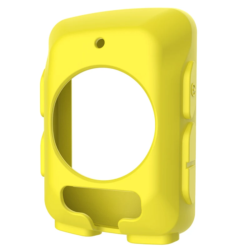 1 шт. мягкий силиконовый резиновый защитный чехол для велосипеда компьютер gps трекер защитный силиконовый чехол для Garmin Edge 520 - Цвет: yellow