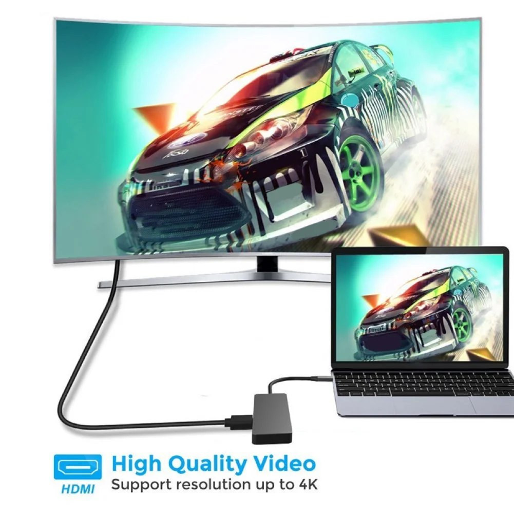 Высокое качество и долговечность 7 в 1 type-C PD до 4K HD HDMI USB3.0 2,0 Micro-SD TF Reader концентратор док-адаптер