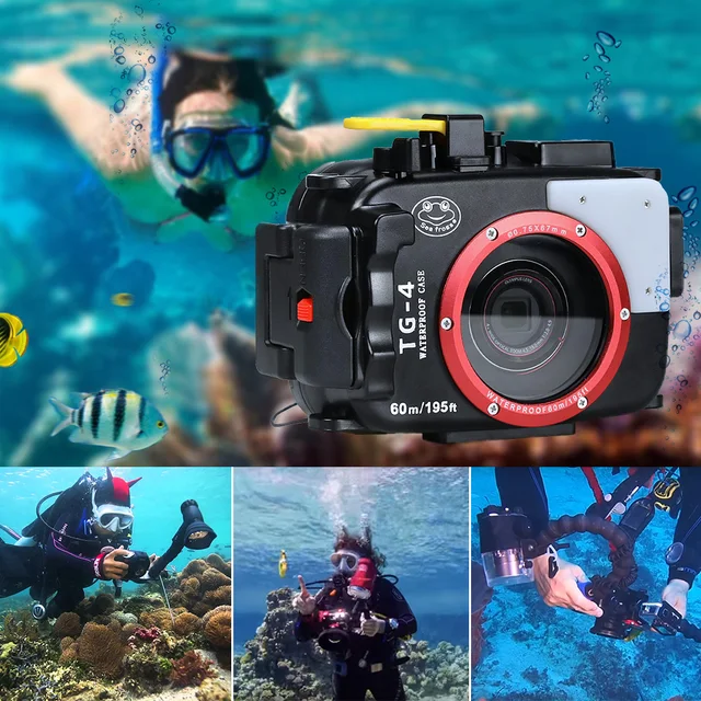 中古】【未使用】Seafrogs WPC-TG5 防水ハウジングケース 水中