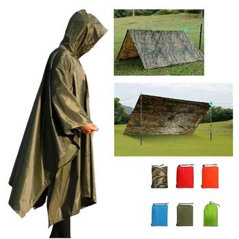 

Men Long Raincoat Male Large Outdoor Rain Backpack Coat Cover Women Impermeable Rain Cloak Multifunction Rain Suit Hooded Poncho