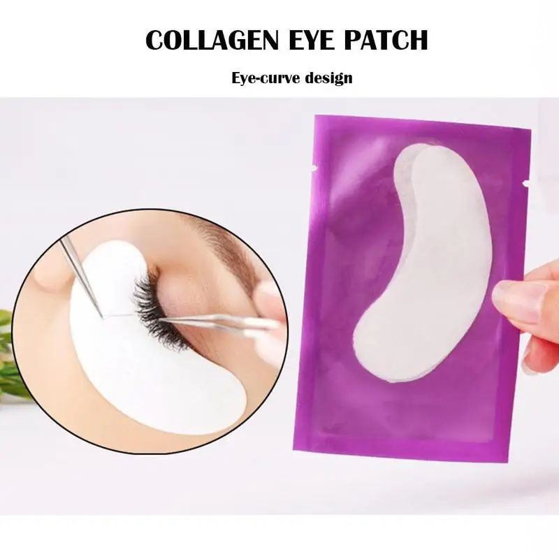 

10 Pairs Lower Eyelash Pad For Females Grafting Eyelash Comfortable Without Fluff Isolation Patch Paper Beauty Tool