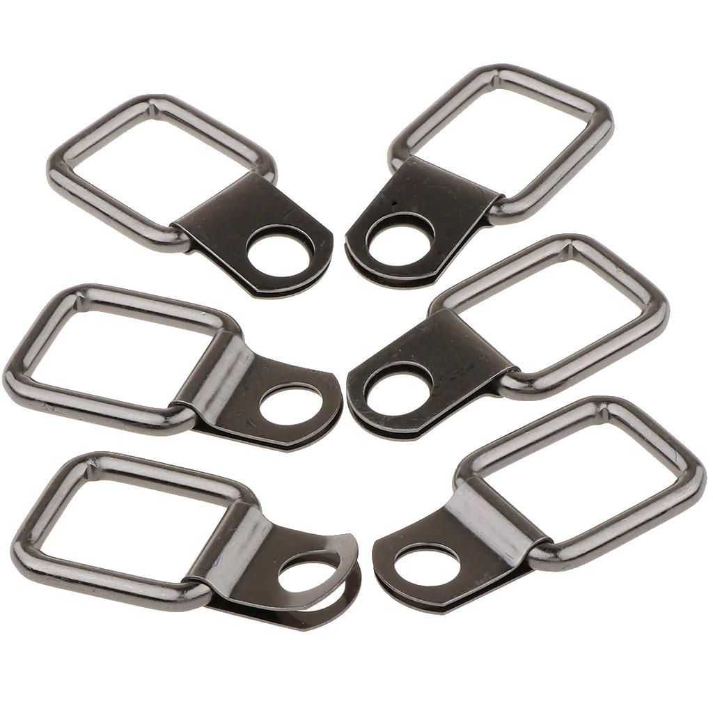12pcs Small Steel D-ring Fasteners For Case Truck Cargo Trailer Anchor Rv