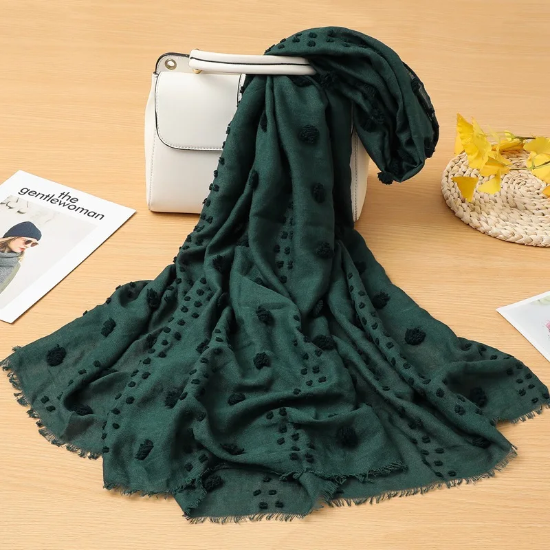 2020-cotton-pompon-fringe-scarves-shawls-long-women-trendy-candy-color-muffler-hijab-scarf-wrap-19-color-free-shipping