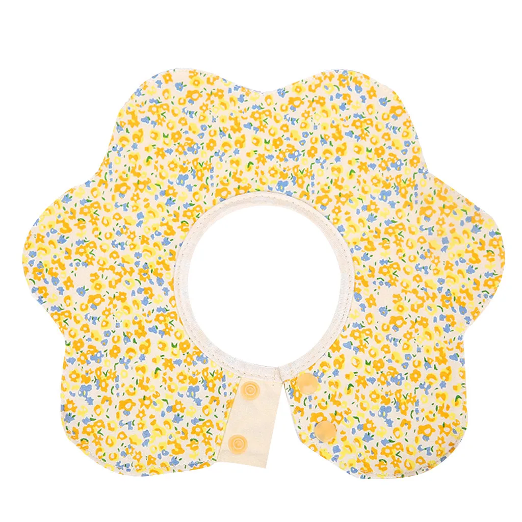 1PCS Flowers Newborn Baby Bibs Soft 360 Degree Rotating 4 Bibs Saliva Towel силиконовый нагрудник силиконовый нагрудник