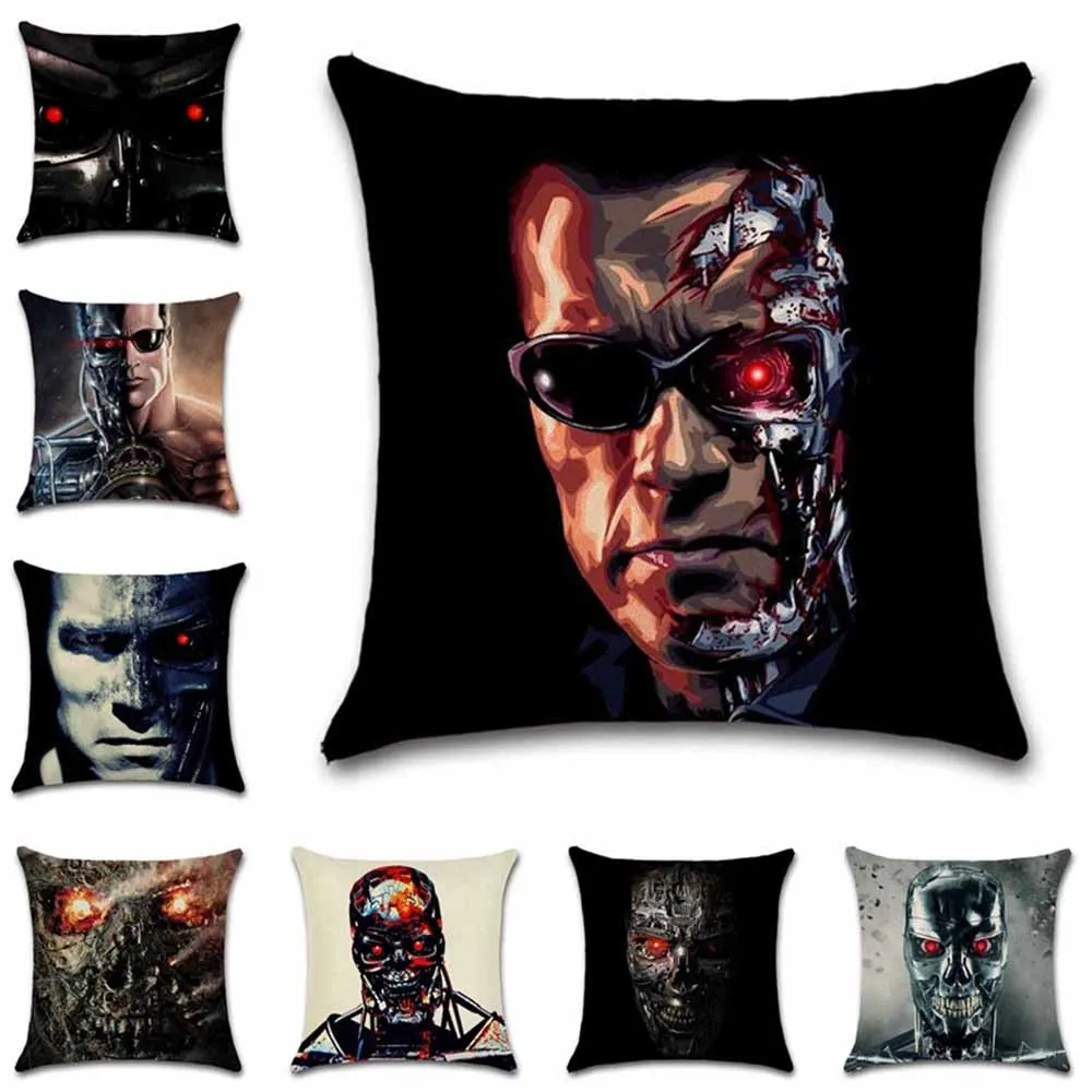 Классический фильм шоу Терминатор робот Декоративные Чехлы для подушек домашний
