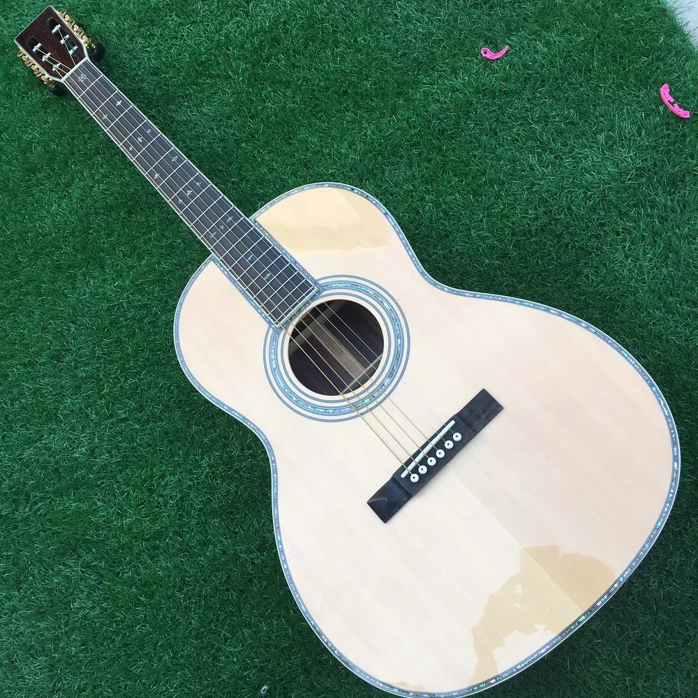 00042 Акустическая гитара 000-42 Акустическая Электрогитара круглый корпус Классическая OOO42 Акустическая гитара твердая верхняя гитара