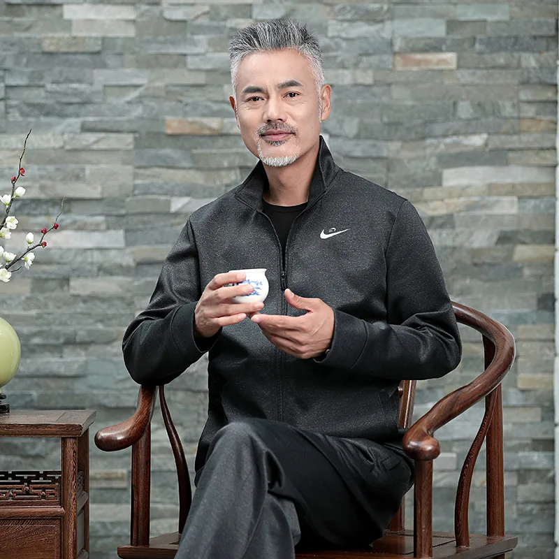 

2019 Autumn New Style Middle-aged Large Size Leisure Sports Suit Daddy Clothes