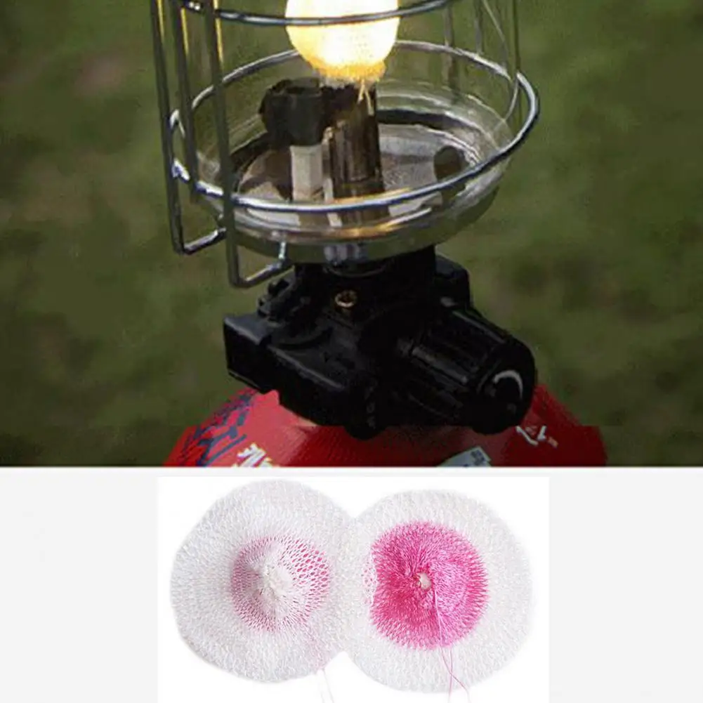 SM SunniMix 10 Pieces Gas Lamp Mantles with Drawstring Closure for Camping Tent Kerosene Lamp Mantles Light Cover 