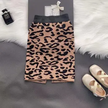 

Children's shirt Winter New Korean Jaguar-print Half-length Skirt girl Baby's Winter Skirt Children's Skirt