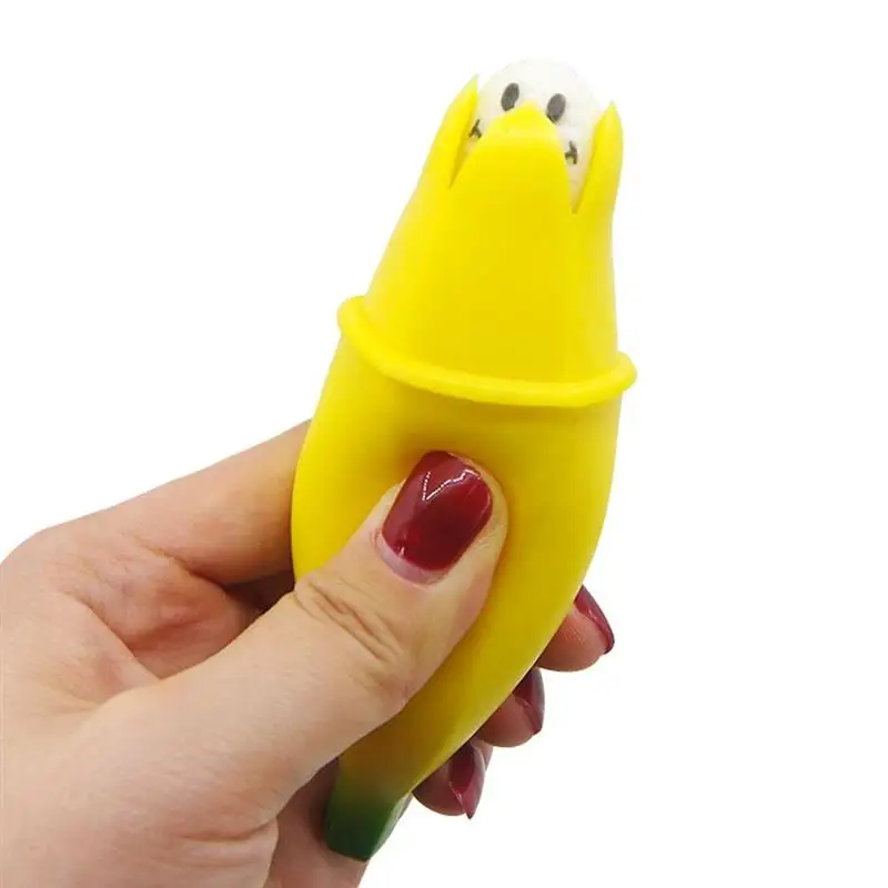 Creative Squeezing Banana Funny Prank Banana Squeezing Toy Stress
