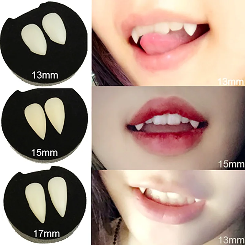 

Halloween Role Playing Denture Prop Reusable Vampire Zombie Devil Teeth Non-toxic Lifelike Halloween Decoration