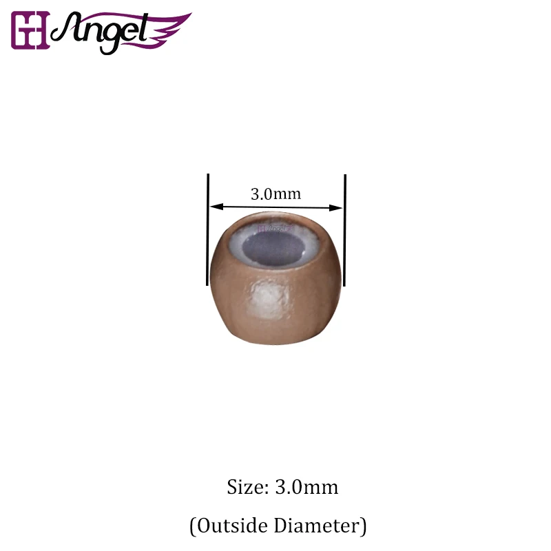 Angels 500 шт/банка 3,0 мм нано медь Силиконовые микро звенья нано Кольца Бусы инструменты для наращивания волос нано-наращивание волос