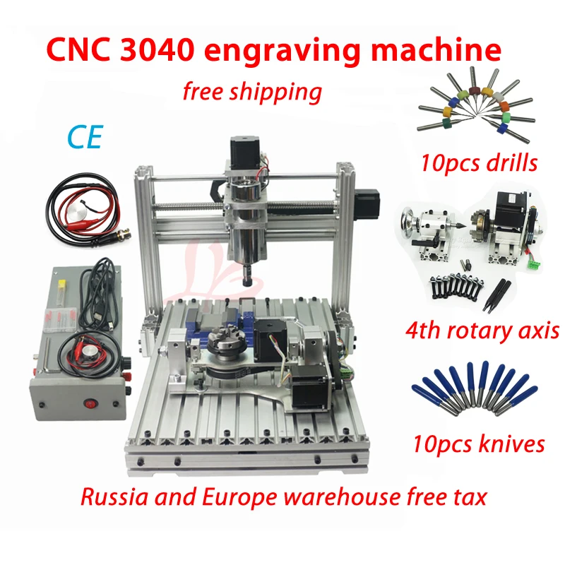 Фрезерный станок с ЧПУ 5 осей фрезерный для самостоятельной сборки 3040