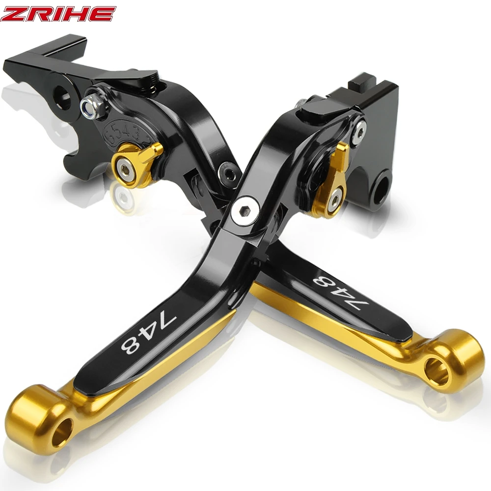 CNC рычаги тормоза мотоцикла сцепления для DUCATI 748 1999-2003 2000 2001 2002 скремблер Регулируемый рычаг складной Мото Аксессуары - Цвет: 748 1999-2003