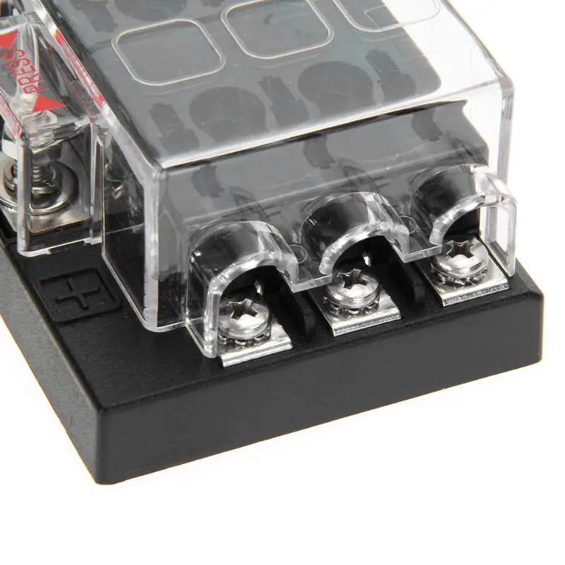 32V 6 Way ATO ATC держатель предохранителя стандартная Контактная Пластина блок предохранителей сопротивление вибрации Кепка с пряжкой для автомобиля морской лодки самолет метро