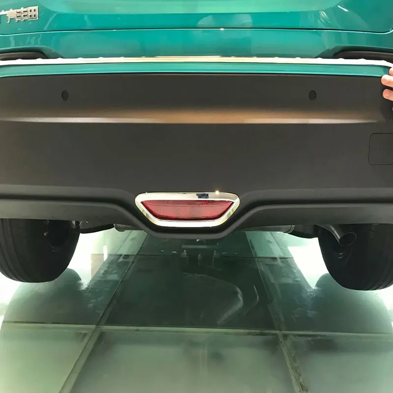 Для Toyota CHR углеродного волокна узор и хром задний Стоп тормозной фонарь лампа крышка отделка
