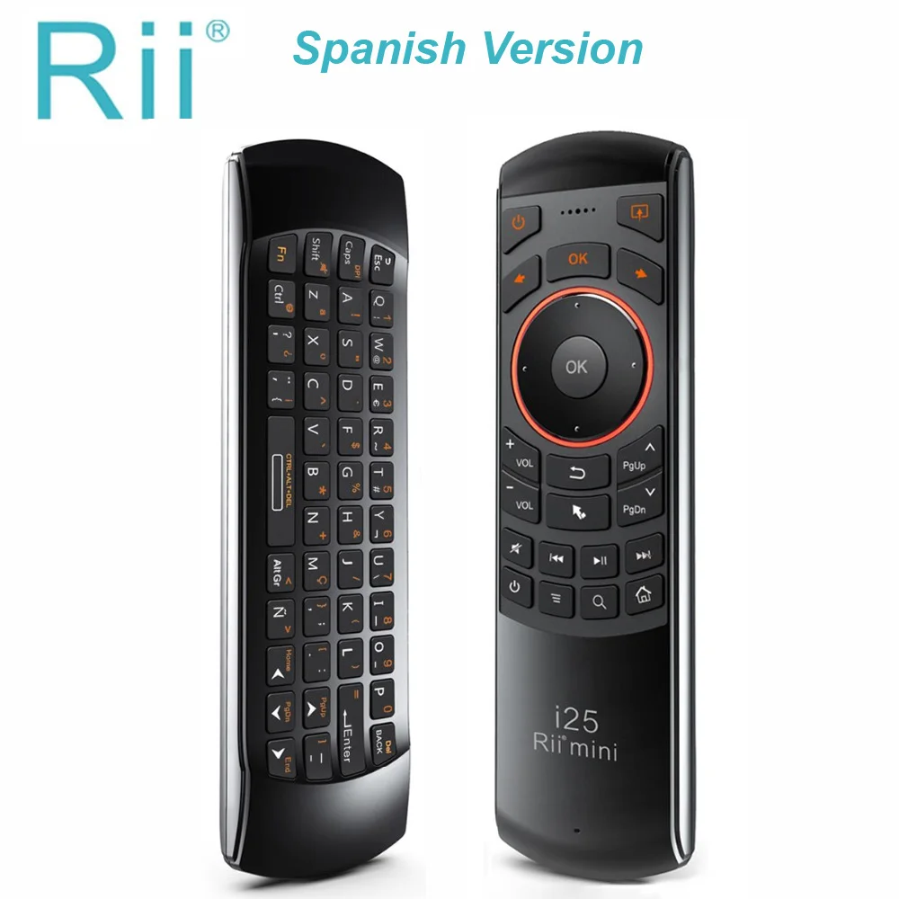 best pc keyboard Original Rii mini i25 2.4GHz Air Mouse Remote Control with English Keyboard for PC Smart TV Android TV BOX HTPC IPTV Fire TV best computer keyboard Keyboards