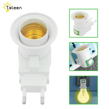 

E27 LED light Male Sochet Base type to AC Power 110V 220V EU US Plug lamp Holder Bulb Adapter Converter + ON/OFF Button Switch