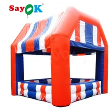 3x3 м надувной концессионный стенд портативный надувной киоск продаж Конфеты Хлопок Стенд продажи стенд для продажи еды/билетов/сока