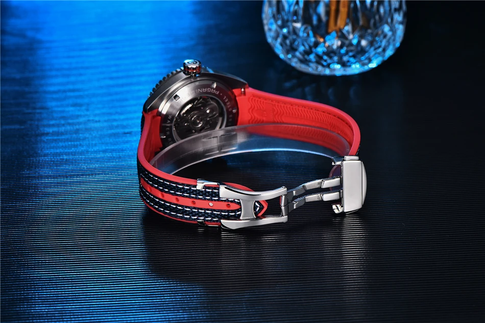 PAGANI DESIGN Men's Automatic Mechanical Watch Ceramic Bezel 100M Waterproof NH35A Movement Luxury Sapphire Glass Watch for Men