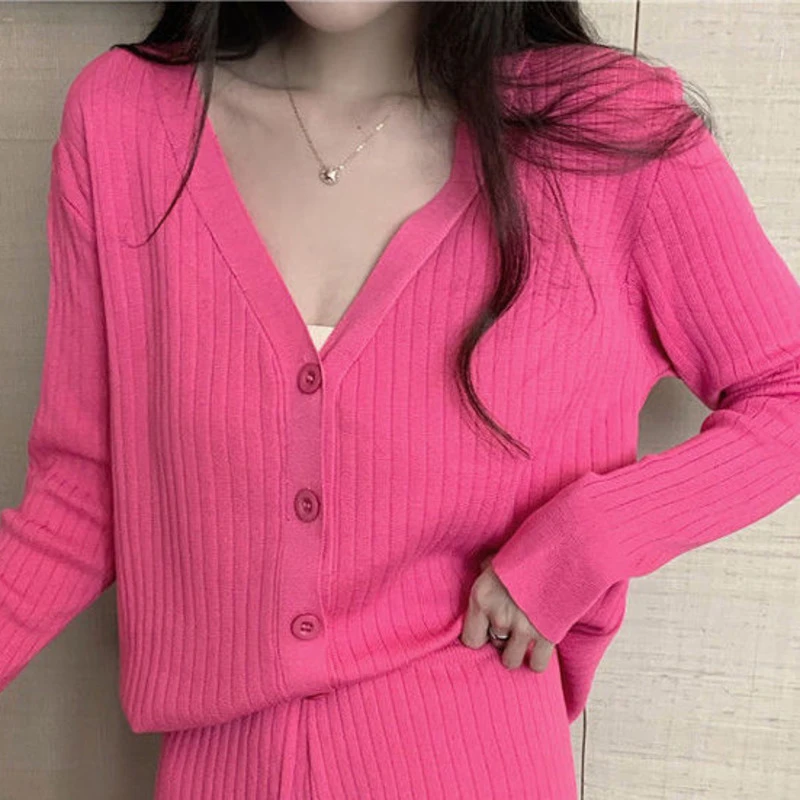 Cardigan rosa solamente