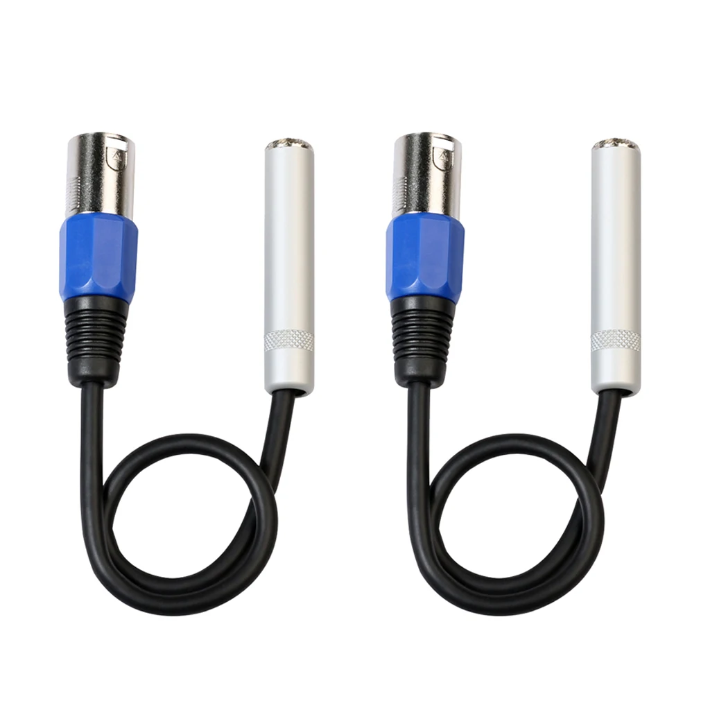 2шт XLR 3Pin штекер к гнезду Jack равновесные наушники кабель для микрофонный микшер