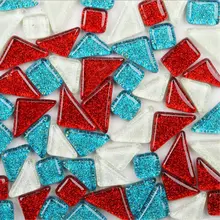 50/100 г мозаичная плитка с блестками Нерегулярные арт Стекло смешанные Цвет для художественного оформления ногтей, ручная работа Детское интеллектуальное искусство игрушки Детские Головоломки ремесло