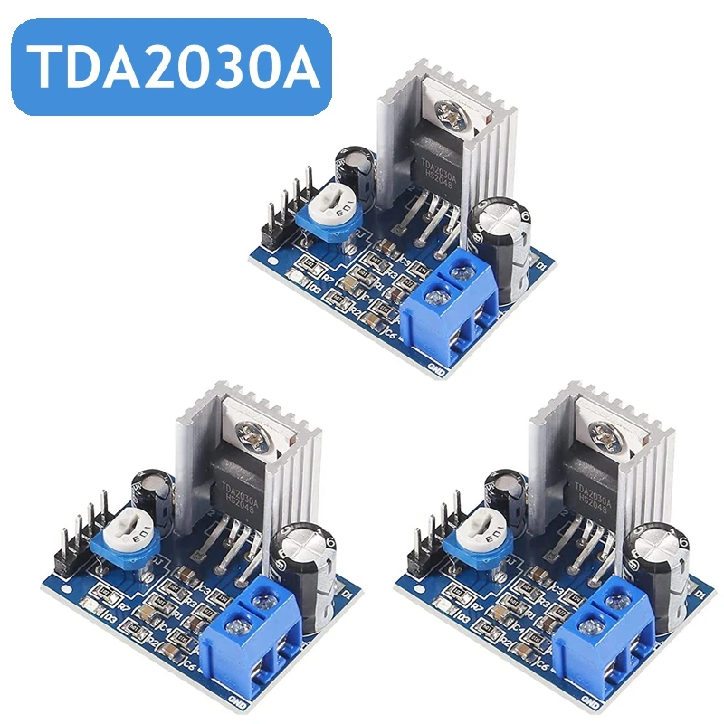 3Pcs TDA2030A Audio Amplifier Board Module TDA2030 Power Input Mode 6-12V Speakers Module Converter