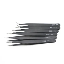 6pcs Portable Maintenance Stainless Steel For Electronics Tweezer Set Precise Tool Practical Anti Static Repair Safe Dismantle