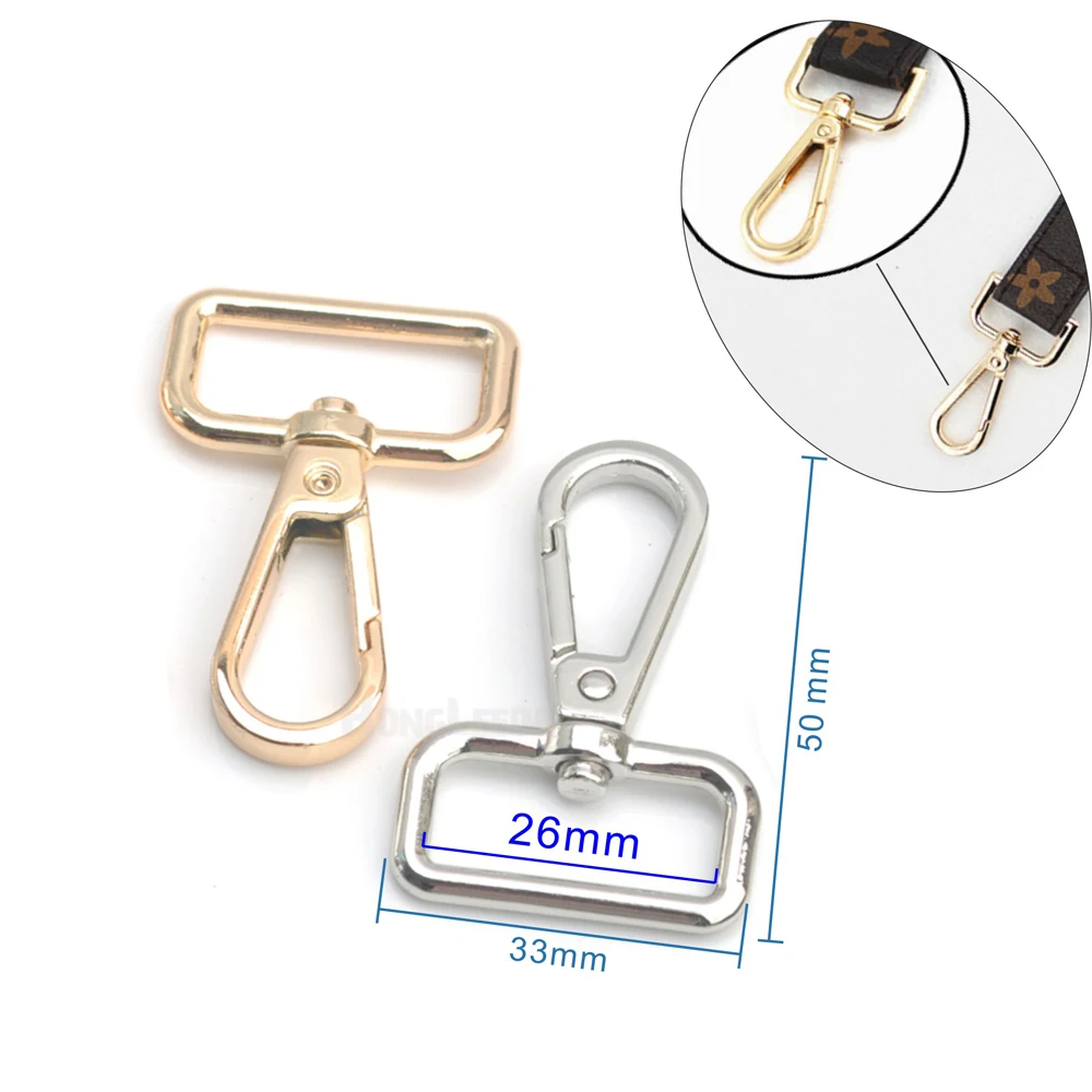 20pcs/lot 1inch 26mm Alloy Swivel Clasps Snap Key Hooks DIY Key Chain