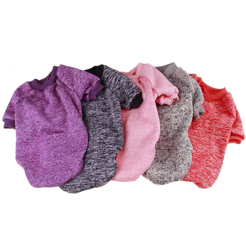 Одежда для домашних собак Зимний теплый толстый Джемпер трикотажный свитер для маленьких средних собак Жилет для кошек поставка одежды для питомцев