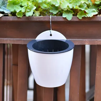 

Automatic Water Absorption Lazy Flower Pot Water Culture Wall Hanging Basin Plant Bonsai Storage Holder Basket#BL5