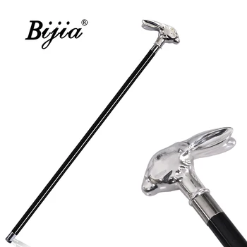 

Silver Rabbit Walking Stick,Vintage Crutch High Quality,Fashion Luxury Senior Cane,Suitable for Men Woman Gentleman Adornment