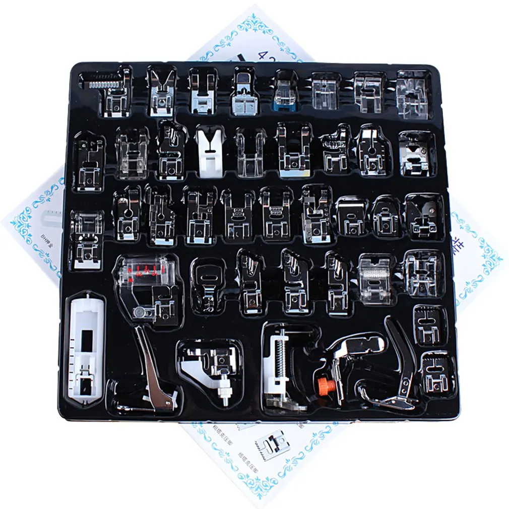 

42/48/52/62pcs Mini Sewing Machine Presser Foot Feet For Brother Singer Sewing Presser Feet Braiding Blind Stitch Darning Tools