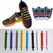 

No Tie Shoe Laces Silicone Shoelaces Elastic For Sneakers Rubber Shoelace Without Ties Easy To Put On And Take Off Lazy Lace