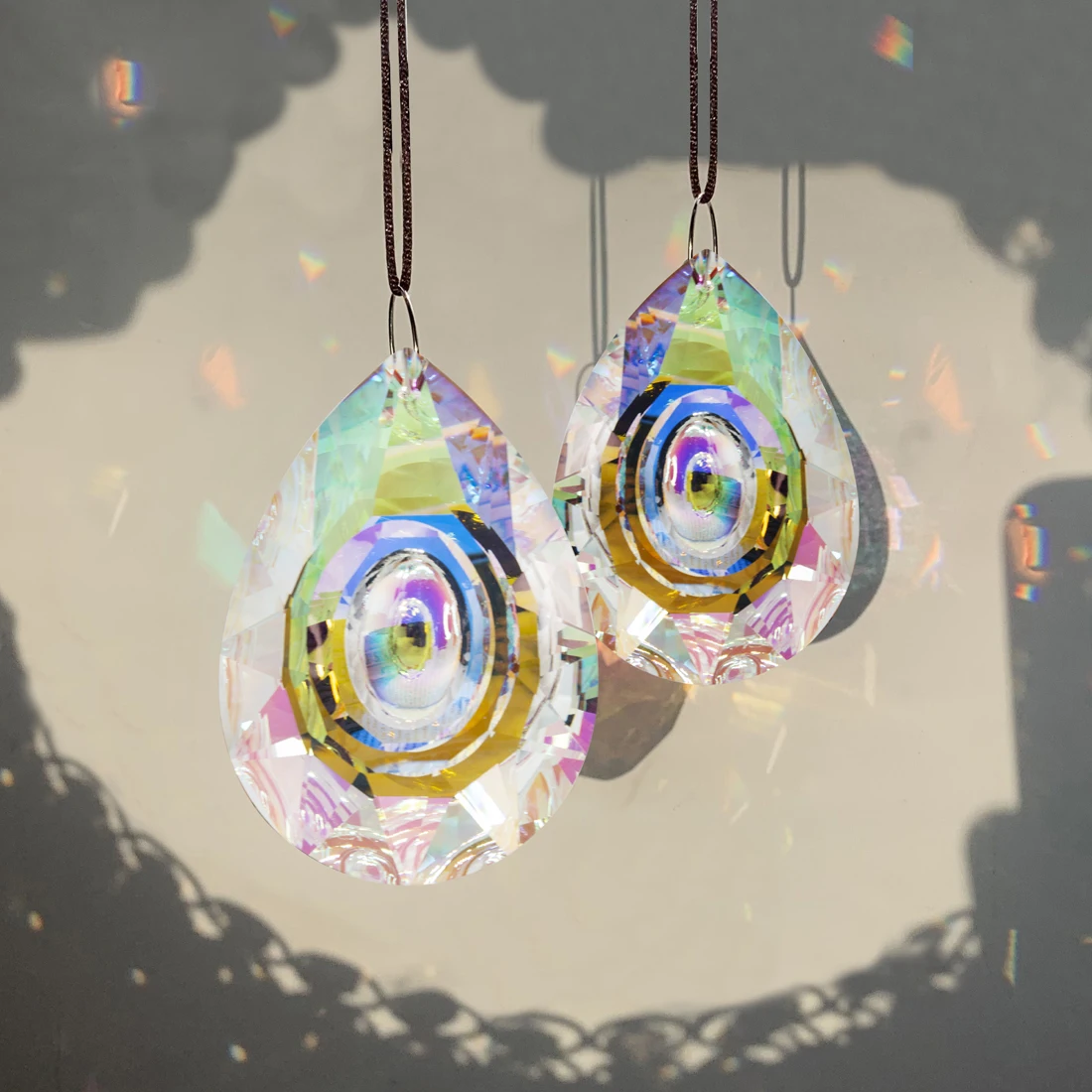 Sun Catcher Window Ornament Colorful Hanging Crystals Prism For Windows