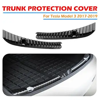 

VODOOL Stainless Steel Trunk Inner Guard Protector for Tesla Model 3 2017 2018 2019 Effectively Protect the Rear Bumper Toolbox