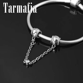 

Fashion DIY 925 Sterling Silver fine lovely round shape Safety Chain Beads Fit Original European Charms Bracelet Jewelry making