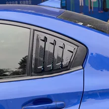 ABS Side Vent Window Scoop Louver Cover Trim 2pcs for Subaru WRX//STi 2015-2019