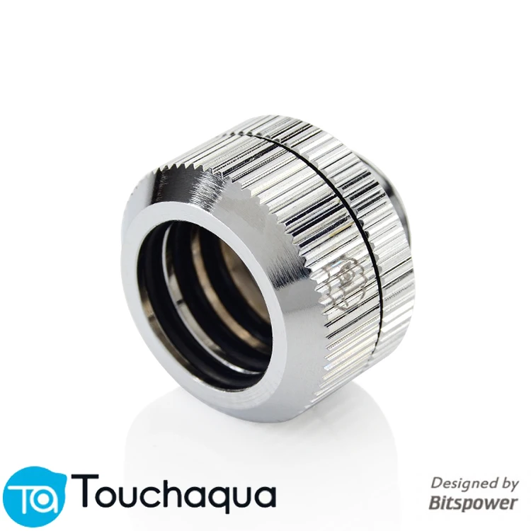 

Bitspower Touchaqua Dual O-Ring G1/4" Tighten hand compression Fitting For Hard Tube OD14MM black ,silver Pack /2 PCS