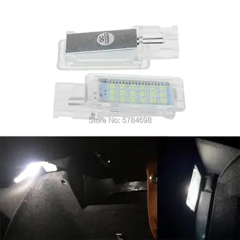 

2Pcs Canbus No Error LED Footwell Light Boot glove box Lamp for VW Golf 5 6 Jetta SCIROCCO Passat Polo cc 6R 6C Red White Blue