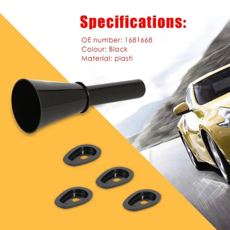 Emergency Fuel Gas Petrol Filler Funnel Black for Focus MK2 07-11