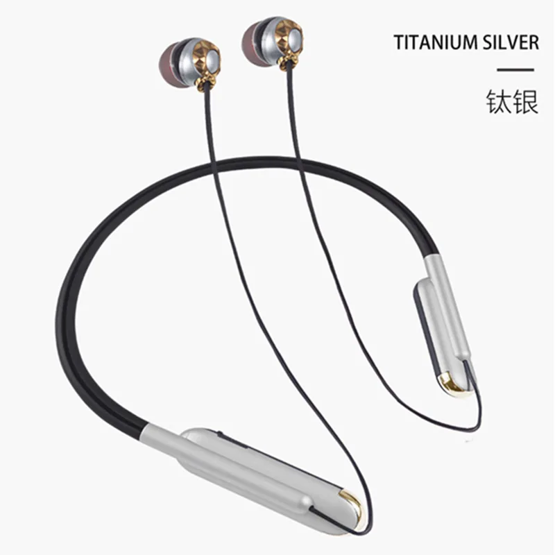 2020 NEW Wired Bluetooth 5 0 earphone with mircophone Hanging Neck Headset Stereo Headphone Earbud Noise Reduction