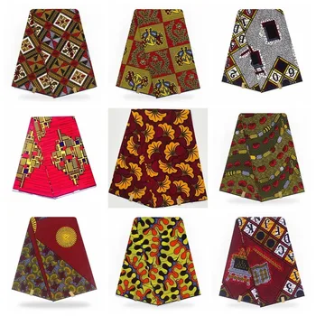 

Free Shipping! New Arrival 100% Cotton Ankara African Cloth Veritable Wax African Hot Pagne Wax Africain Hot Wax Veritable