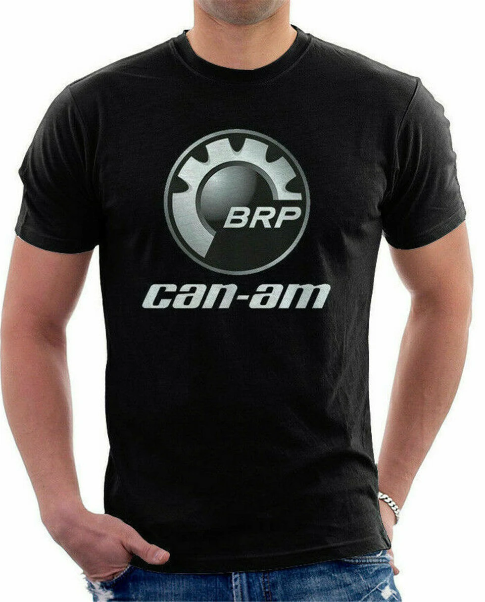 Новая Черная Мужская футболка с логотипом Can Am Brp Atv, размеры S-2Xl, новые Забавные футболки унисекс