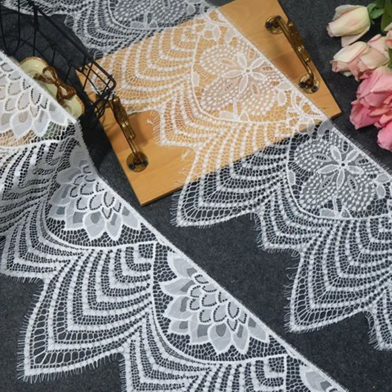 6 м/лот ресницы кружевная ткань 25 см DIY декоративная Высококачественная мягкая