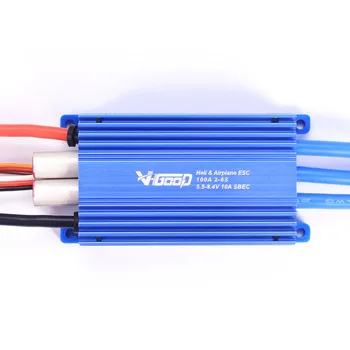 

VGOOD SpinX 100A Brushless ESC Constant Speed with SBEC 2-6S LiPo for RC Helicopter Fixed Wing RC Airplain