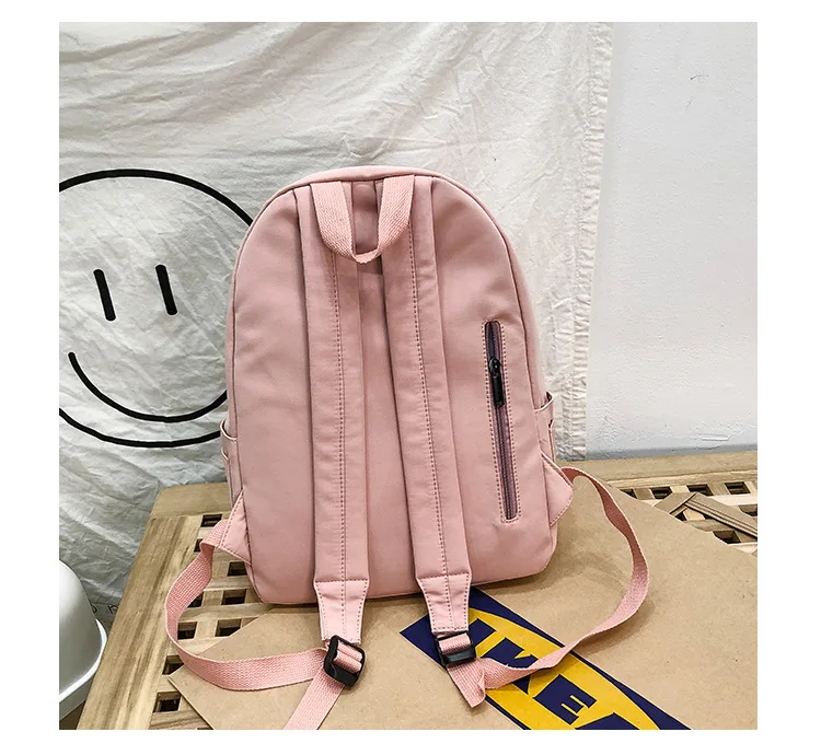 SHYAA Backpack Women Backpack Fashion Women Shoulder Bag Solid Color School Bag for Teenage Girl Children Backpacks Travel Bag